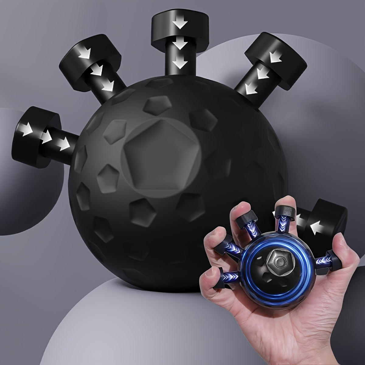 १ पिस फिंगर ग्रिप स्ट्रेन्थनर, २०२५ अपग्रेडेड ह्यान्ड एण्ड फिंगर एक्सरसाइजर, मांसपेशी निर्माणको लागि सिलिकन ग्रिप ट्रेनर, फोरआर्म स्ट्रेन्थ