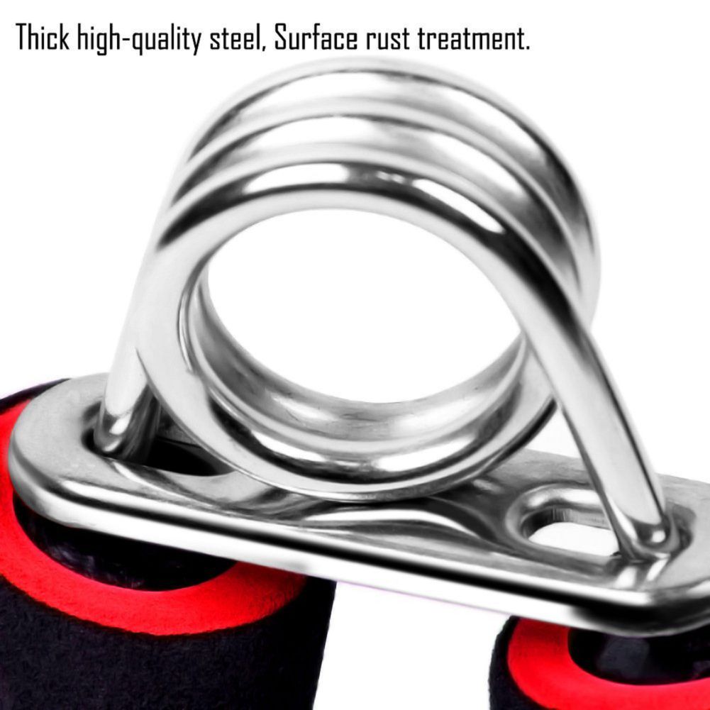 १-प्याक फोम ह्यान्ड ग्रिपर ५५ पाउण्ड शक्ति भएको, एर्गोनोमिक नन-स्लिप ग्रिप र स्प्रिङ्स - घर जिम, क्रसफिट, नाडी र हात शक्ति प्रशिक्षणको लागि रातो/नीलो, ह्यान्ड ग्रिप स्ट्रेन्थनर