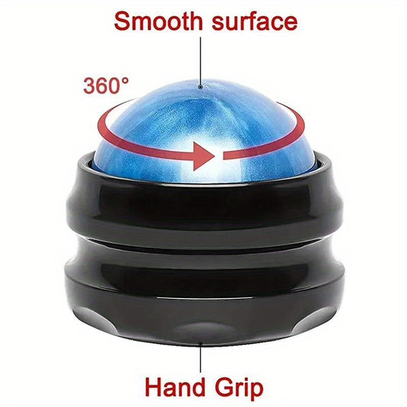 १ पिस हातले चलाउने रोलर, बल मसाजर, शरीर र खुट्टा आराम गर्ने, दबाबको लागि आराम गर्ने उपकरण।