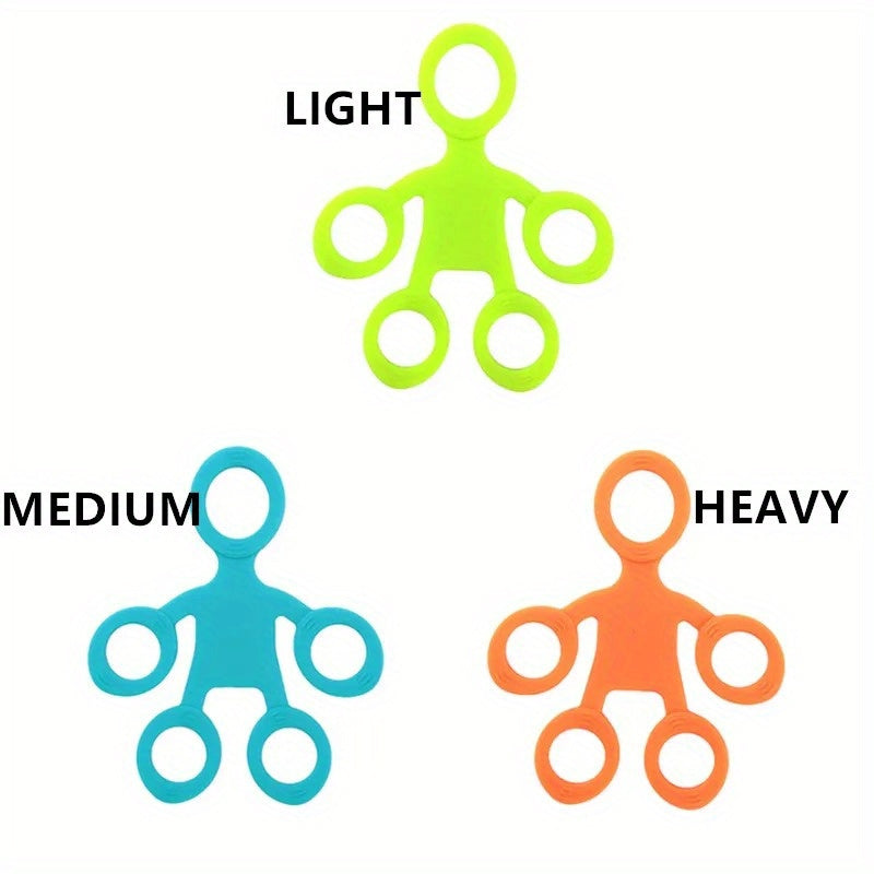 १ पिस सिलिकन फिंगर ग्रिप स्ट्रेन्थनर, मध्यम टेन्सन लेभल, औंला तालिम र शक्ति सुधारको लागि हात व्यायाम गर्ने औंठी