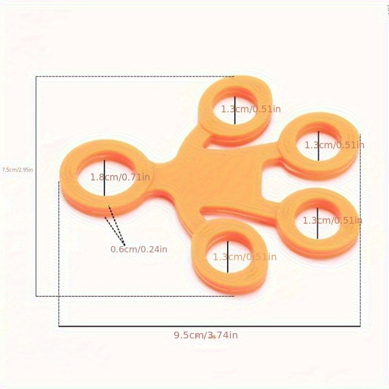 १ पिस सिलिकन फिंगर ग्रिप स्ट्रेन्थनर, मध्यम टेन्सन लेभल, औंला तालिम र शक्ति सुधारको लागि हात व्यायाम गर्ने औंठी