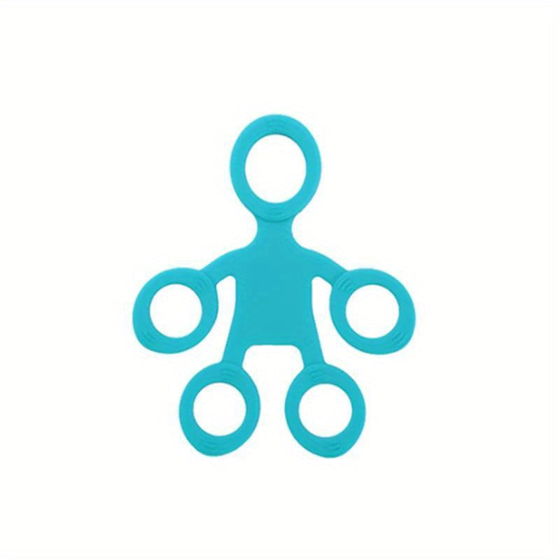 १ पिस सिलिकन फिंगर ग्रिप स्ट्रेन्थनर, मध्यम टेन्सन लेभल, औंला तालिम र शक्ति सुधारको लागि हात व्यायाम गर्ने औंठी