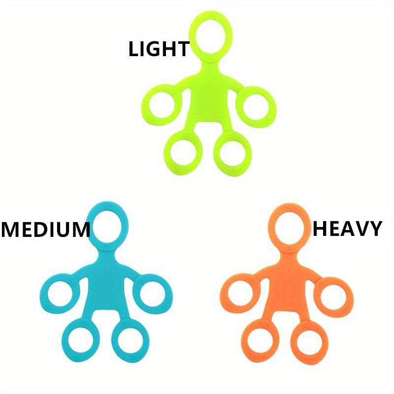 १ पिस सिलिकन फिंगर ग्रिप स्ट्रेन्थनर, मध्यम टेन्सन लेभल, औंला तालिम र शक्ति सुधारको लागि हात व्यायाम गर्ने औंठी