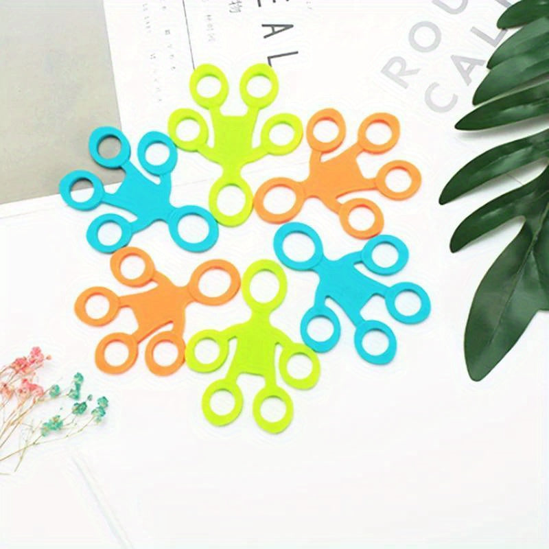 १ पिस सिलिकन फिंगर ग्रिप स्ट्रेन्थनर, मध्यम टेन्सन लेभल, औंला तालिम र शक्ति सुधारको लागि हात व्यायाम गर्ने औंठी