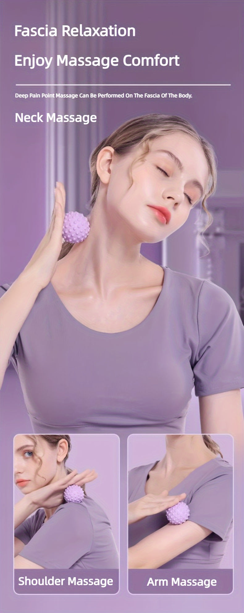 फेसिया बल, उठेको बिन्दु मसाज बल, TPR योग बल, कम्मर पछाडि, खुट्टा मसाज बल, घर जिमको लागि उपयुक्त