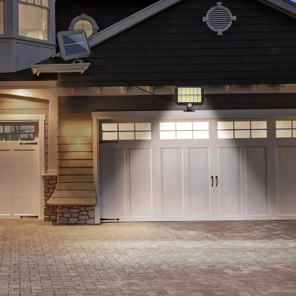 १६० एलईडी सौर्य ऊर्जाबाट चल्ने भित्ता बत्ती वाटरप्रूफ आउटडोर मोशन सेन्सर लाइटिङ पार्क आँगन बार स्ट्रिट गार्डेन डेकोरेसन बत्ती