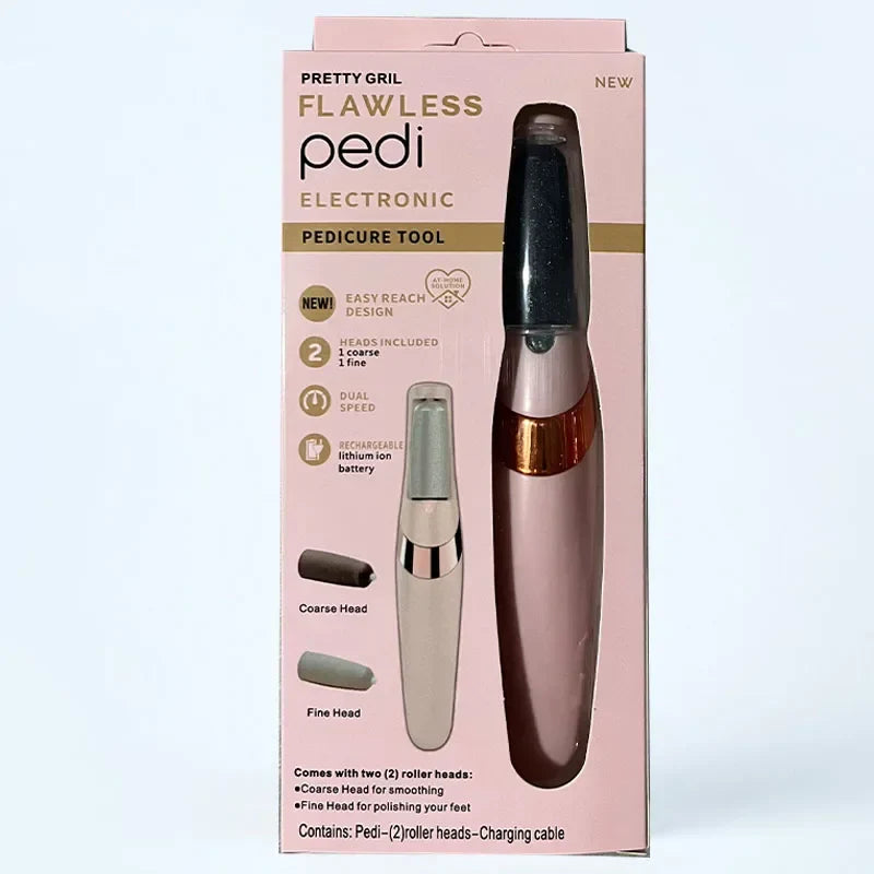 खुट्टाको लागि रिचार्जेबल इलेक्ट्रिक क्यालस रिमूभर, पोर्टेबल फुट क्यालस रिमूभर वाटरप्रूफ प्रोफेस पेडीक्योर फुट फाइल पेडीक्योर उपकरण