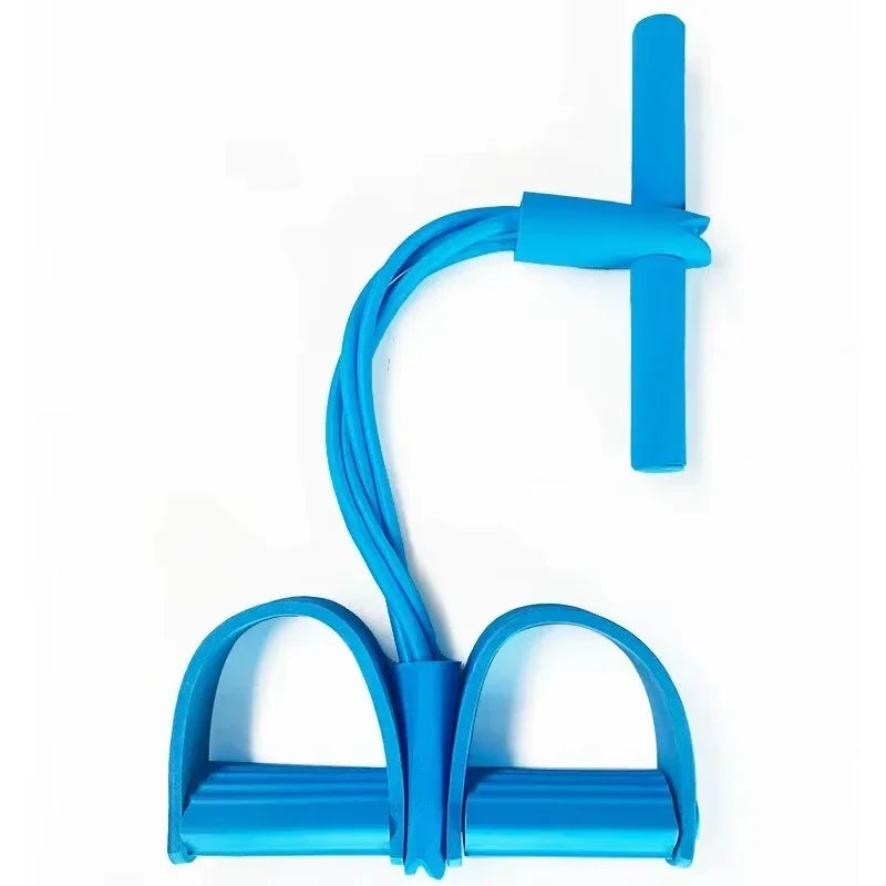 ६-ट्यूब योग व्यायाम ब्यान्ड पेडल पुलर ब्यान्ड इलास्टिक पुल रोप फ्लेक्सिपुल वेयरस्ट्यान्डस्ट्रेनर प्रतिरोध ब्यान्ड पेट वाइस H4R6 को लागि