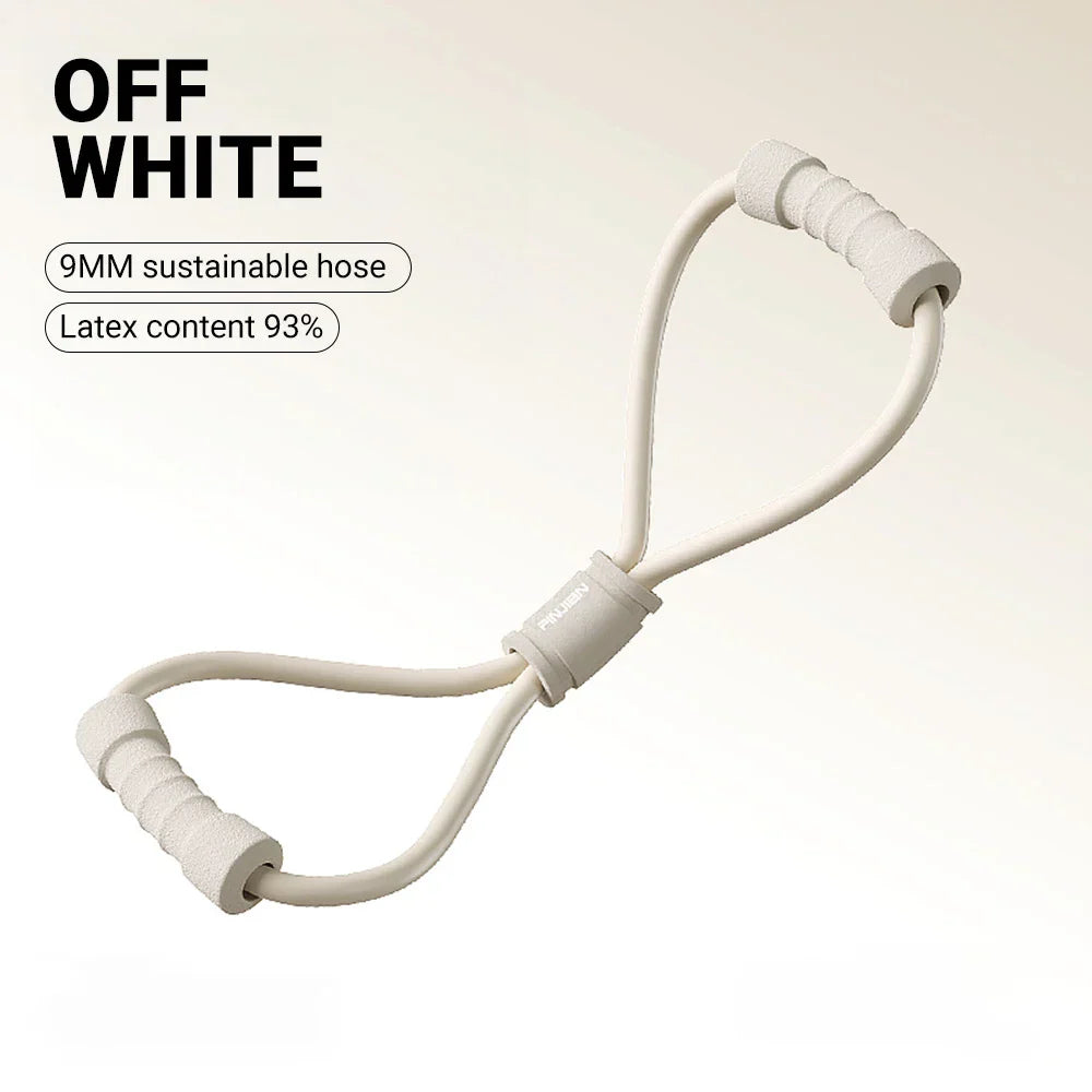 टेन्सन रोप योग जिम लेटेक्स रबर आर्म रेजिस्टन्स ८-आकारको फिटनेस स्ट्रेन्थ इक्विपमेन्ट होम जिम चेस्ट एक्सपान्डर इलास्टिक ब्यान्ड