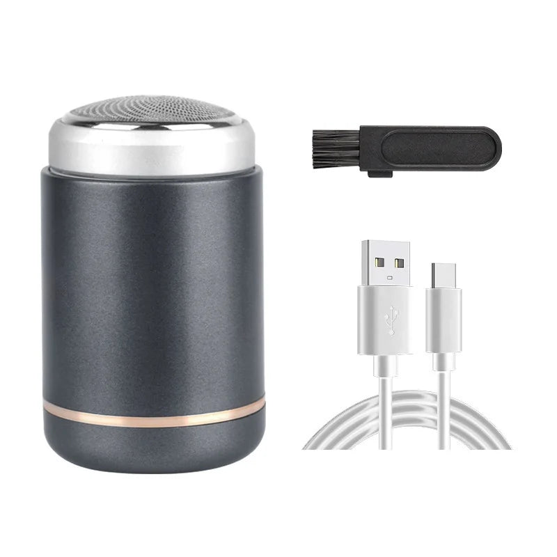 मिनी इलेक्ट्रिक शेभर पोर्टेबल डबल हेडहरू द्रुत सफाई टाइप-सी रिचार्जेबल रेजर व्यवसायहरू यात्रा वाटरप्रूफ सानो रेजर मेसिन