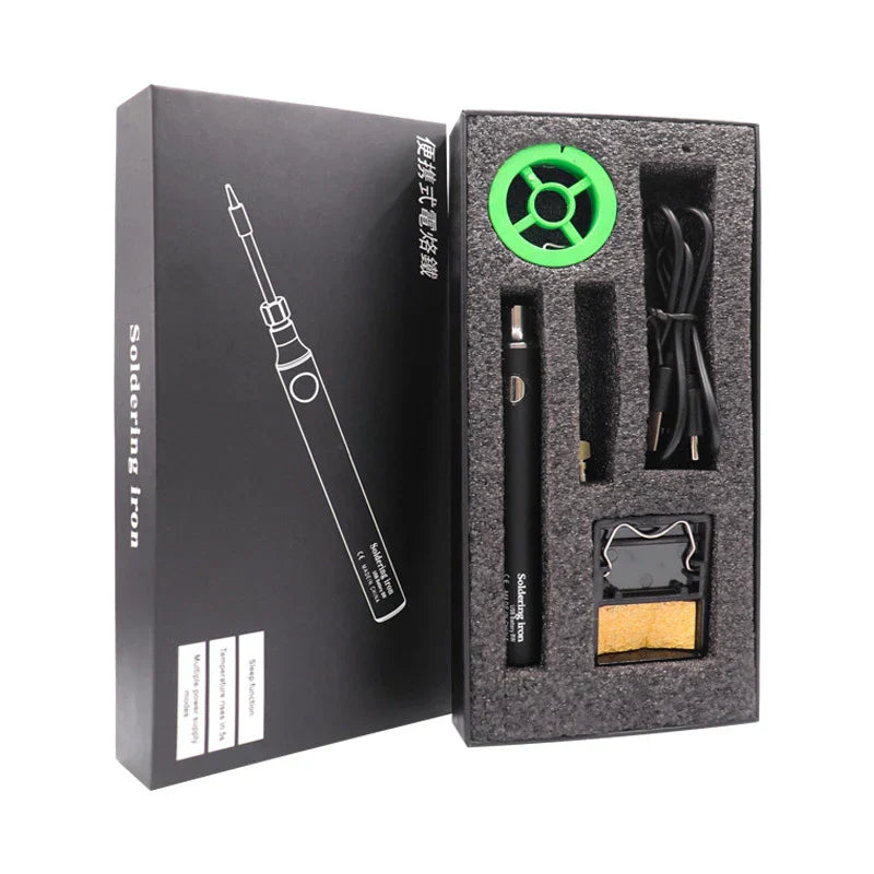 Xiaomi वायरलेस चार्जिङ इलेक्ट्रिक सोल्डरिङ आइरन सोल्डर आइरन मिनी पोर्टेबल सोल्डरिङ आइरन टिप रिवर्क एक्सेसरीज टूल पार्ट्स नयाँ