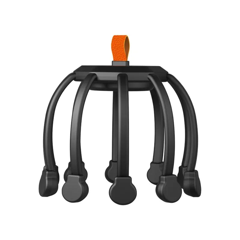 हेड मसाजर अक्टोपस इलेक्ट्रिक घरेलु डिकम्प्रेसन मसाज क्लाउ पूर्ण रूपमा स्वचालित पोर्टेबल आराम कम्पन