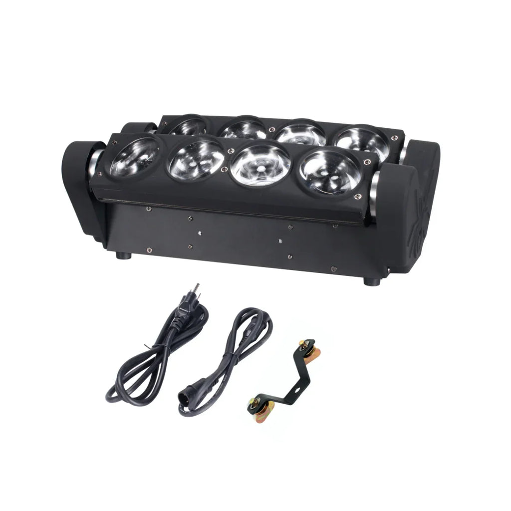 एलईडी ८x१५W ४in१ स्पाइडर लाइट RGBW पार्टी डीजे बीम वाश मुभिङ हेड DMX कन्ट्रोल स्टेज इफेक्ट