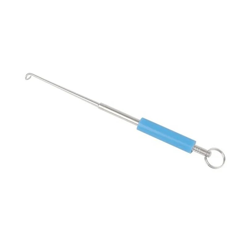 FLYSAND 1PC स्टेनलेस स्टील फिश हुक रिमूभर सजिलो र सुरक्षित फिशिङ हुक एक्स्ट्रक्टर - द्रुत डिकपलिंग उपकरण माछा मार्ने उपकरण