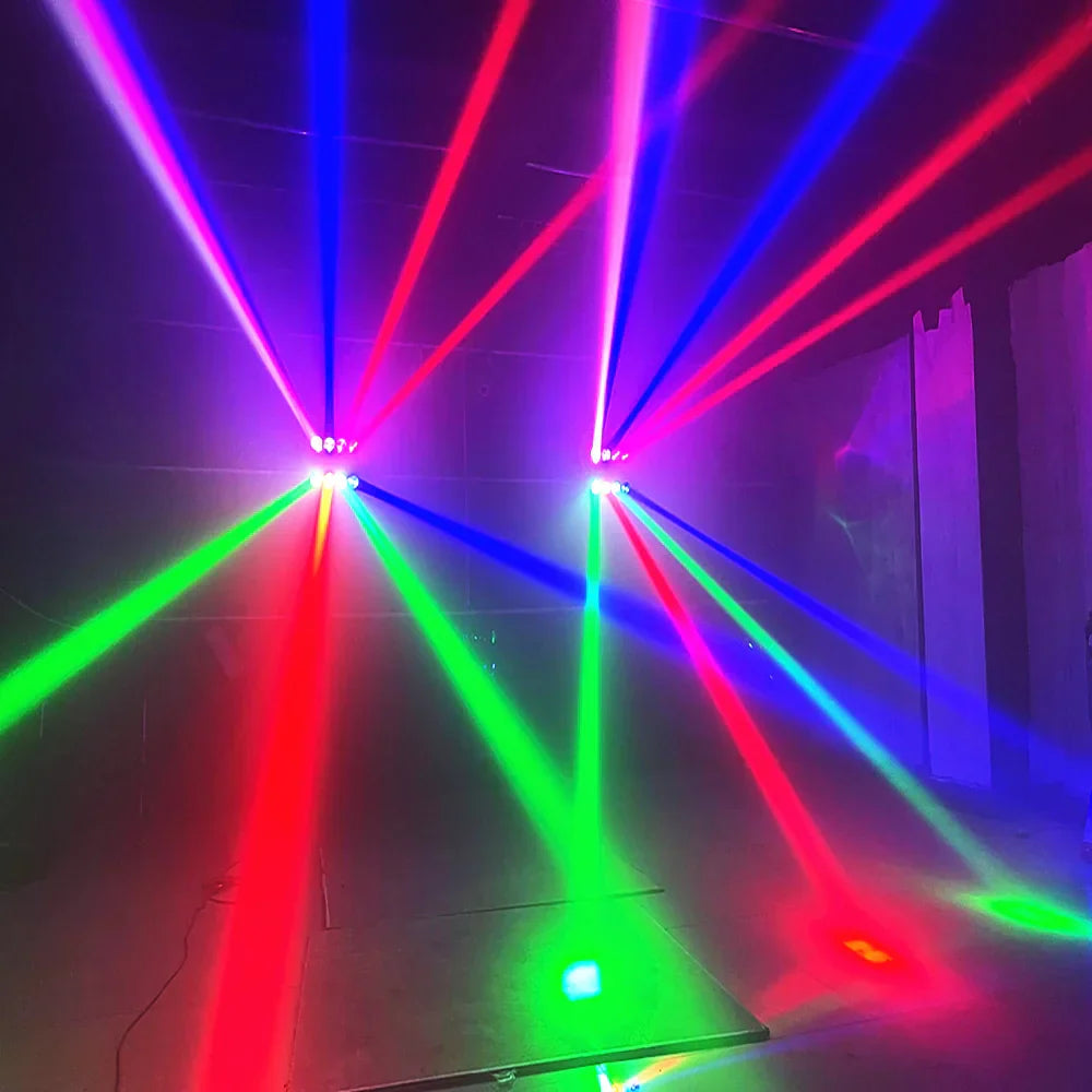 एलईडी ८x१५W ४in१ स्पाइडर लाइट RGBW पार्टी डीजे बीम वाश मुभिङ हेड DMX कन्ट्रोल स्टेज इफेक्ट