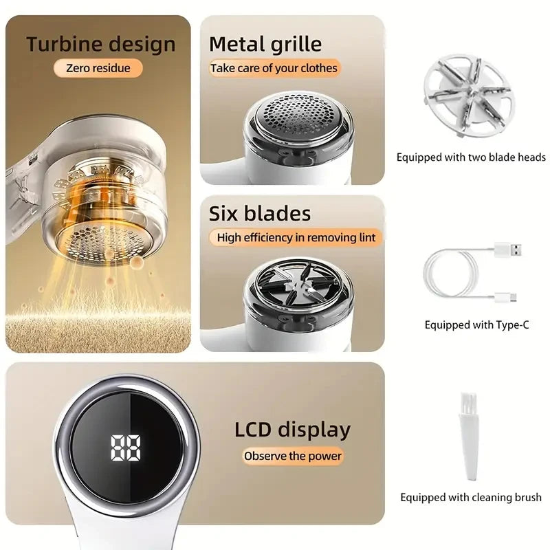 समायोज्य गतिको इलेक्ट्रिक हेयर बल रिमूभर - स्वेटर, लुगा र फर्निचरको लागि उपयुक्त पोर्टेबल कपडा सफा गर्ने उपकरण 