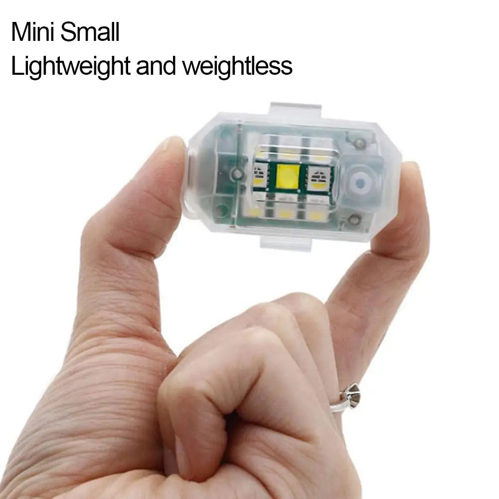 कार साइकल ड्रोनको लागि मोटरसाइकल वायरलेस एलईडी स्ट्रोब लाइट रिमोट कन्ट्रोल एयरक्राफ्ट लाइट नेभिगेसन चेतावनी लाइट सूचक