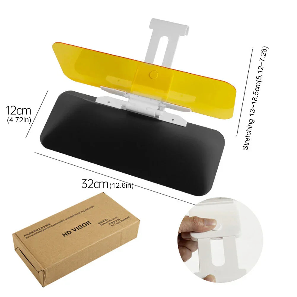 कार सन भिजर पोलराइज्ड एन्टी ग्लेयर सन भिजर एक्स्टेन्डर एन्टी-ड्याजल यूभी ब्लकिङ सनशेड एचडी नाइट भिजन ड्राइभिङ गगल सन शेड