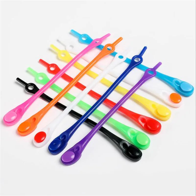 १२ पीसी सिलिकन जुत्ताको लेस गोलो इलास्टिक जुत्ताको लेस सेफ्टी नो टाई जुत्ताको लेस पुरुष महिला बालबालिकाका लागि सबै स्नीकर फिट स्ट्र्याप जुत्ताको लेस