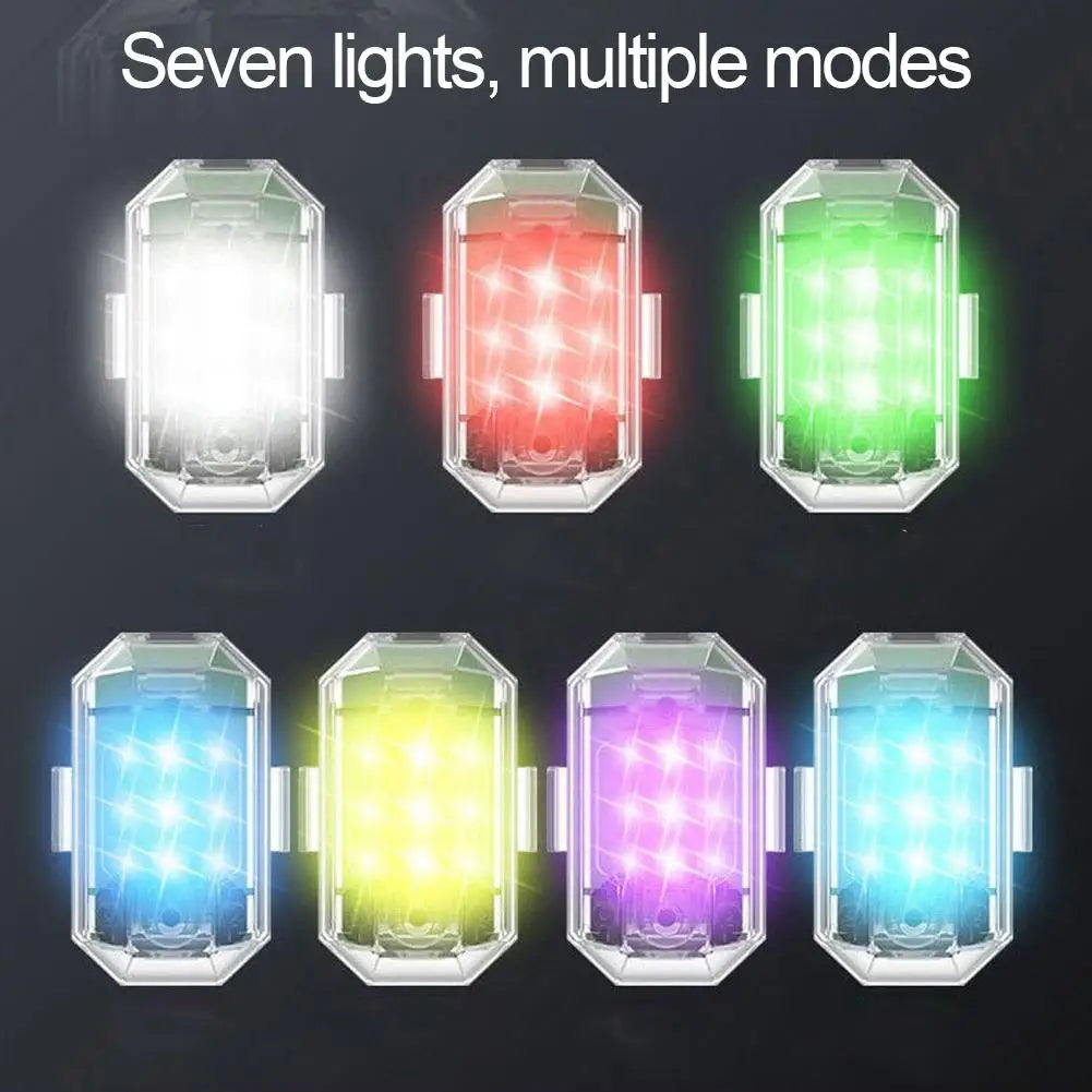 कार साइकल ड्रोनको लागि मोटरसाइकल वायरलेस एलईडी स्ट्रोब लाइट रिमोट कन्ट्रोल एयरक्राफ्ट लाइट नेभिगेसन चेतावनी लाइट सूचक