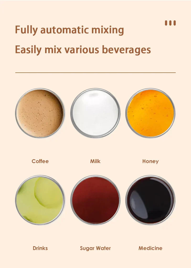 स्वचालित हलचल कफी मग चुम्बकीय इलेक्ट्रिक स्टेनलेस स्टील स्व-मिक्सिङ कफी टम्बलर घुमाउने गृह कार्यालय यात्रा