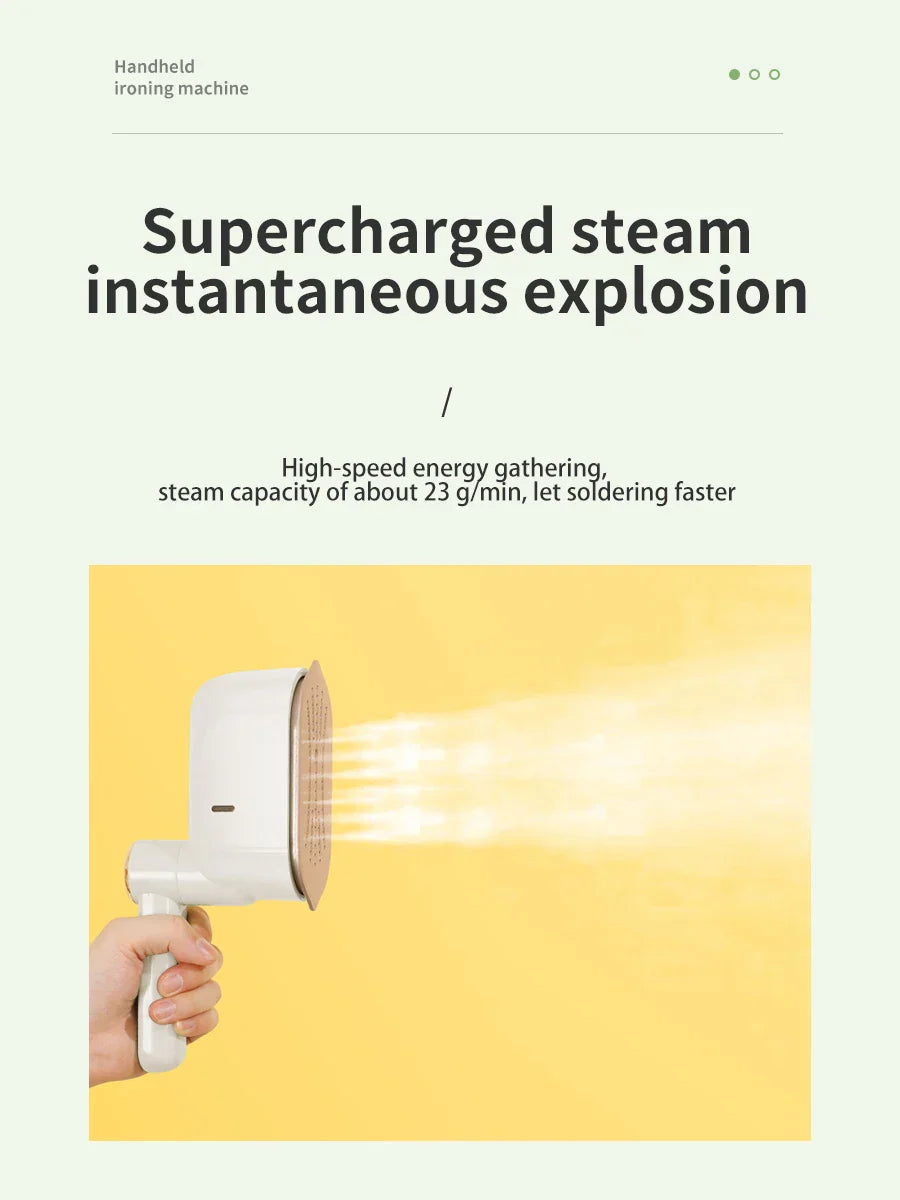 इलेक्ट्रिक आइरन ह्यान्डहेल्ड ह्याङ्गिङ आइरनिङ मेसिन घरायसी आइरनिङ मेसिन मिनी ट्राभल फोल्डिङ भिजेको र सुख्खा दोहोरो प्रयोग स्टीम आइरन