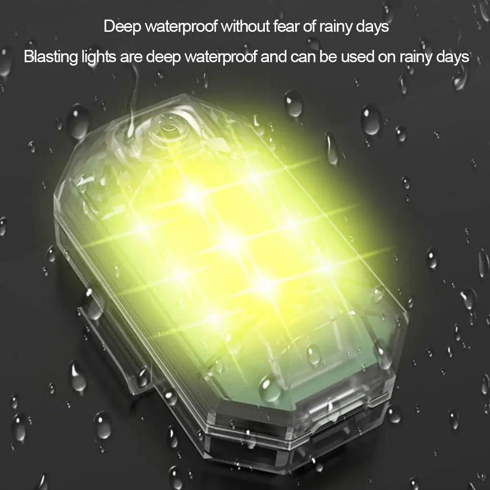 कार साइकल ड्रोनको लागि मोटरसाइकल वायरलेस एलईडी स्ट्रोब लाइट रिमोट कन्ट्रोल एयरक्राफ्ट लाइट नेभिगेसन चेतावनी लाइट सूचक