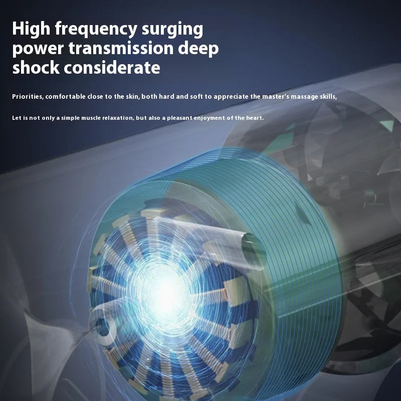 फिटनेस रिकभरी फासिया थेरापीको लागि स्मार्ट हाई फ्रिक्वेन्सी मसाज गन इलेक्ट्रिक डीप टिस्यु मसल रिल्याक्स बडी मसाजर