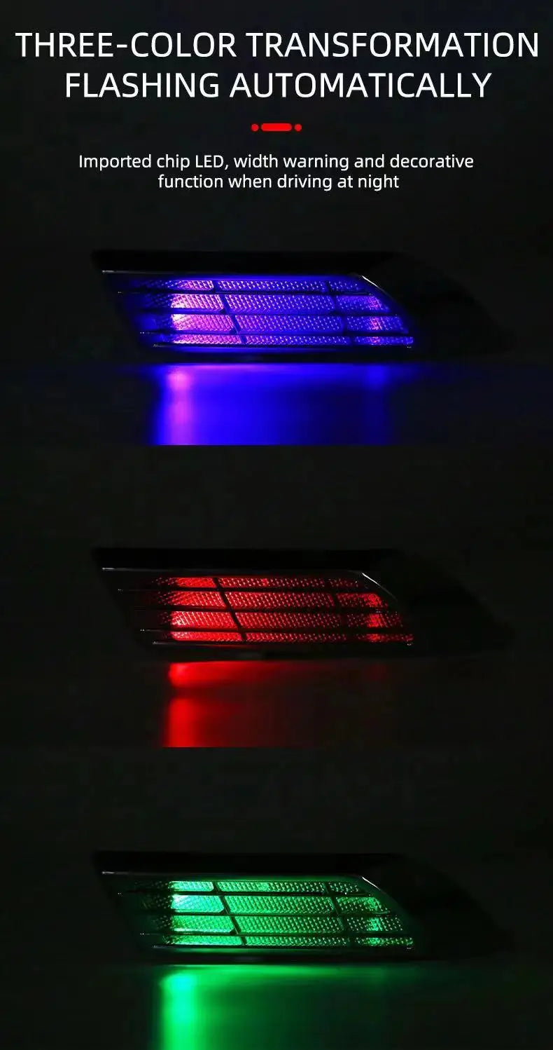 २pcs कार सोलार फ्ल्यासिङ एलईडी चेतावनी बत्तीहरू युनिभर्सल समायोज्य अटोमोटिभ पार्किङ रियरिङ चेतावनी बत्ती कार स्टाइलिङ सामानहरू