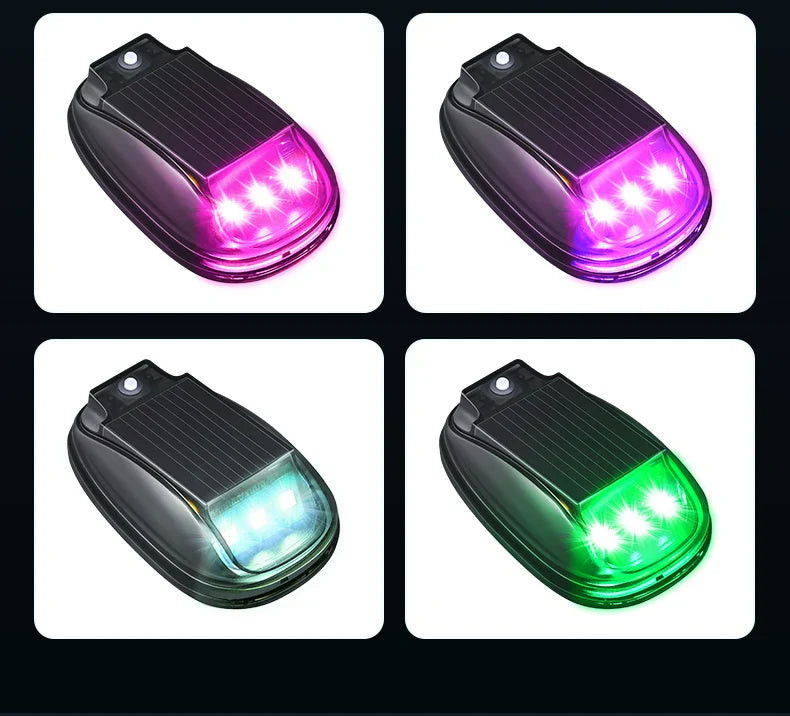 रिमोट कन्ट्रोल क्याब सिग्नल ल्याम्प सहितको सौर्य कार रूफ स्ट्रोब लाइट वायरलेस नो पंच एलईडी ट्रक पिकअप ट्रक रूफ चेतावनी लाइटहरू