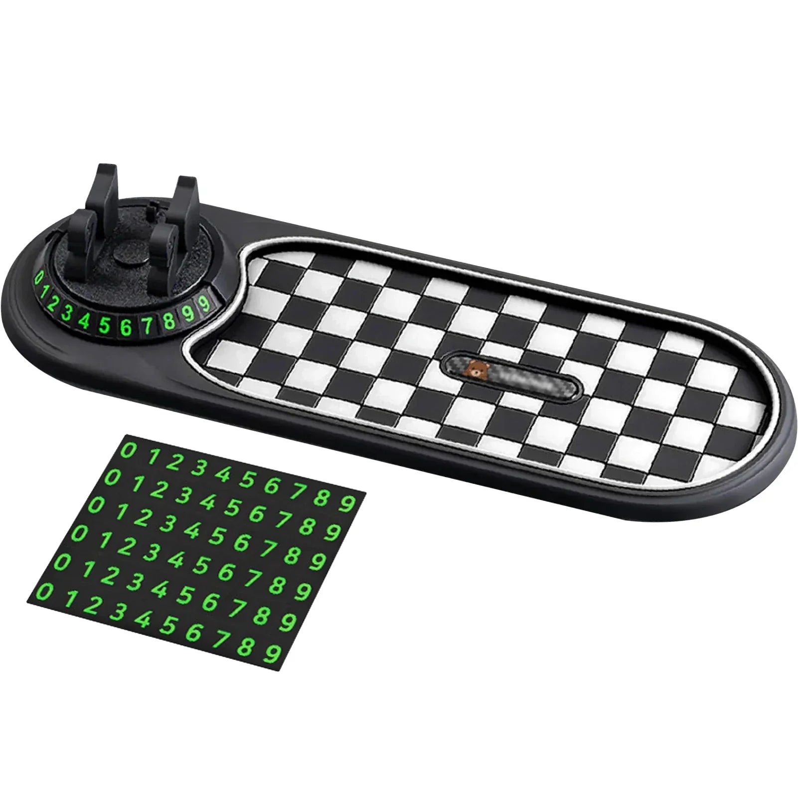 ड्यासबोर्डको लागि फोन होल्डर एन्टी-स्लिप म्याट होल्डर, सेल फोनको चाबीको लागि ३६०° घुमाउन मिल्ने फोन होल्डर, सनग्लास