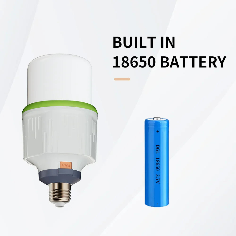 रिचार्जेबल एलईडी बल्ब उच्च चमक आपतकालीन बत्ती हुक क्याम्पिङ माछा मार्ने पोर्टेबल घर आपतकालीन ब्ल्याकआउट लालटेन रात्रि बत्ती