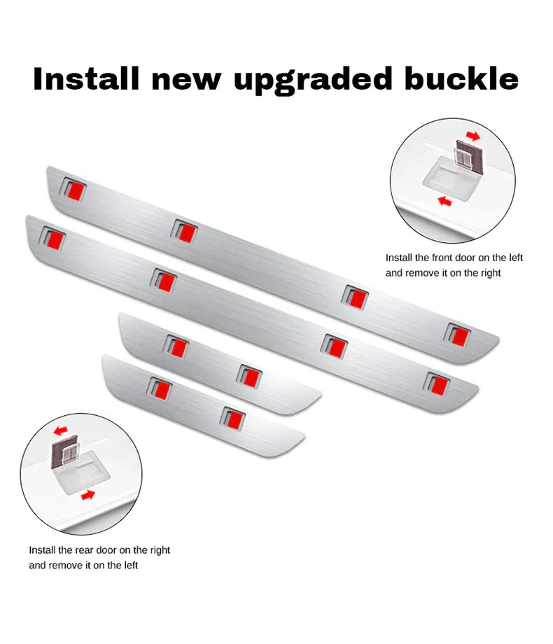 कार वेलकम डोर सिल लाइट थ्रेसहोल्ड ल्याम्प वेलकम प्लेट पेडल लाइट वायरलेस एलईडी लाइट समायोज्य रङ परिवर्तन मोडको साथ