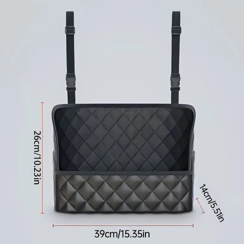 १ पिस कार सिट ब्याक अर्गनाइजर ठूलो क्षमताको आर्मरेस्ट भण्डारण बक्स