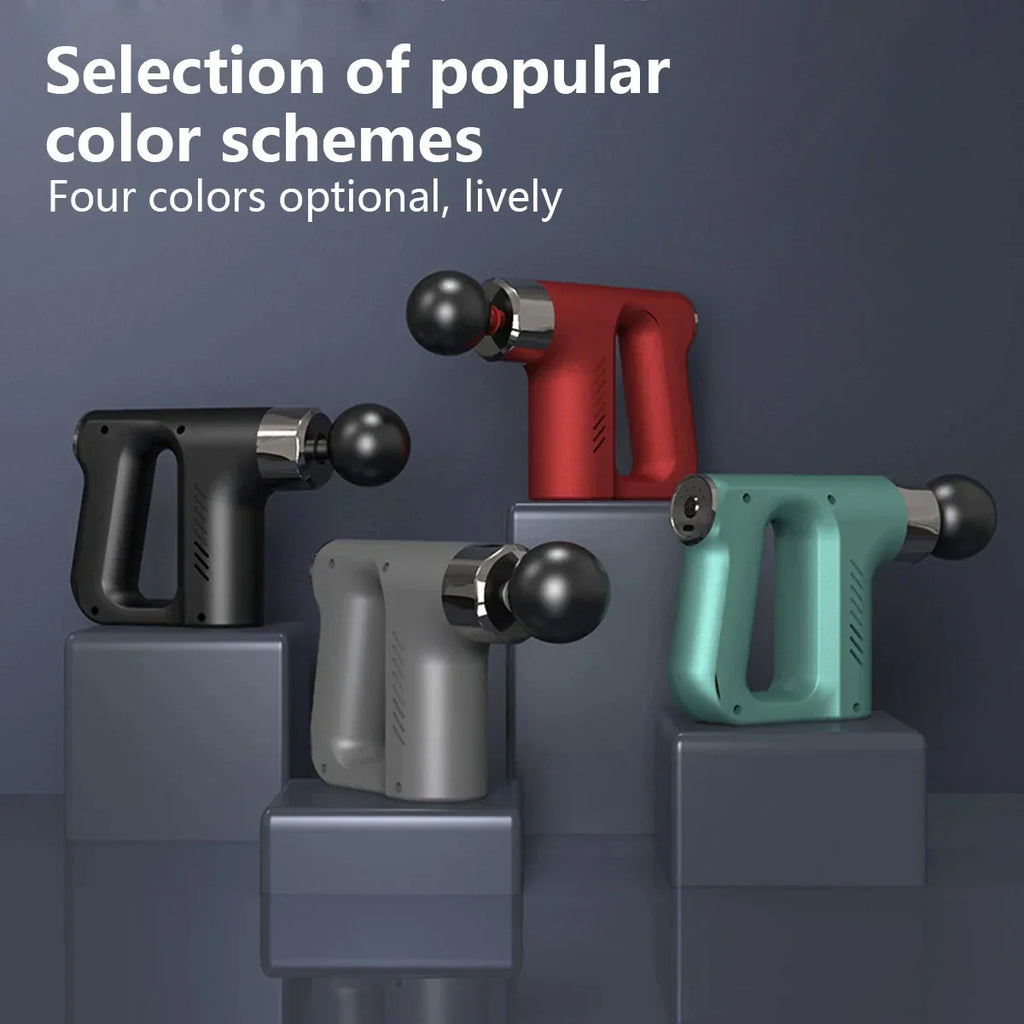 फिटनेस रिकभरी फासिया थेरापीको लागि स्मार्ट हाई फ्रिक्वेन्सी मसाज गन इलेक्ट्रिक डीप टिस्यु मसल रिल्याक्स बडी मसाजर