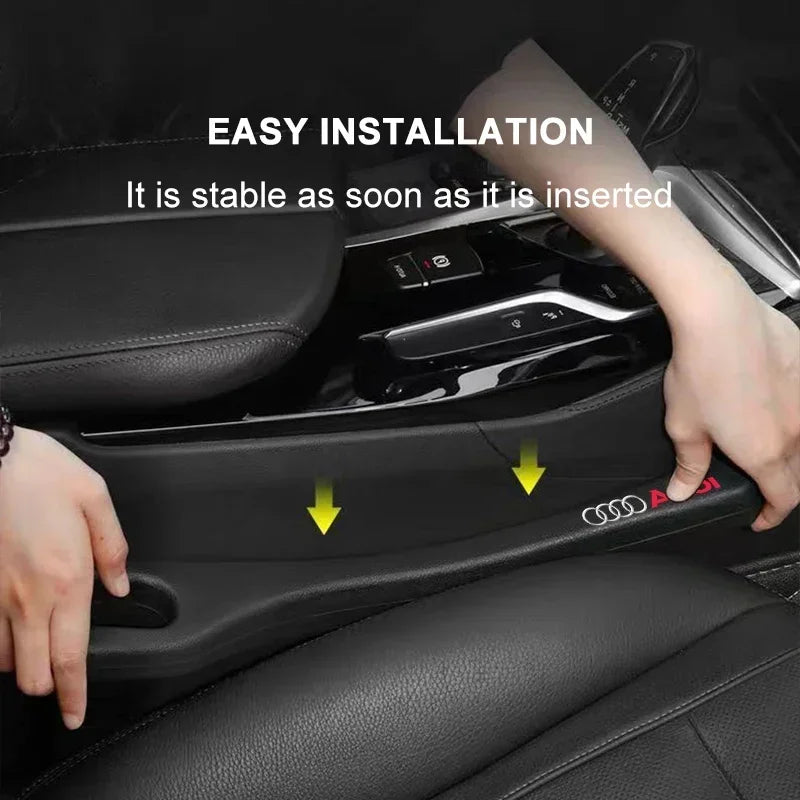 Audi A5 A3 A4 A6 A7 A8 Q2 Q7 Q3 Q5 Q8 B5 B6 B7 B8 B9 Q7 8P 8V 8L को लागि 2pc कार सिट ग्याप फिलर वाटरप्रूफ कार सिट ग्याप प्लग स्ट्रिप