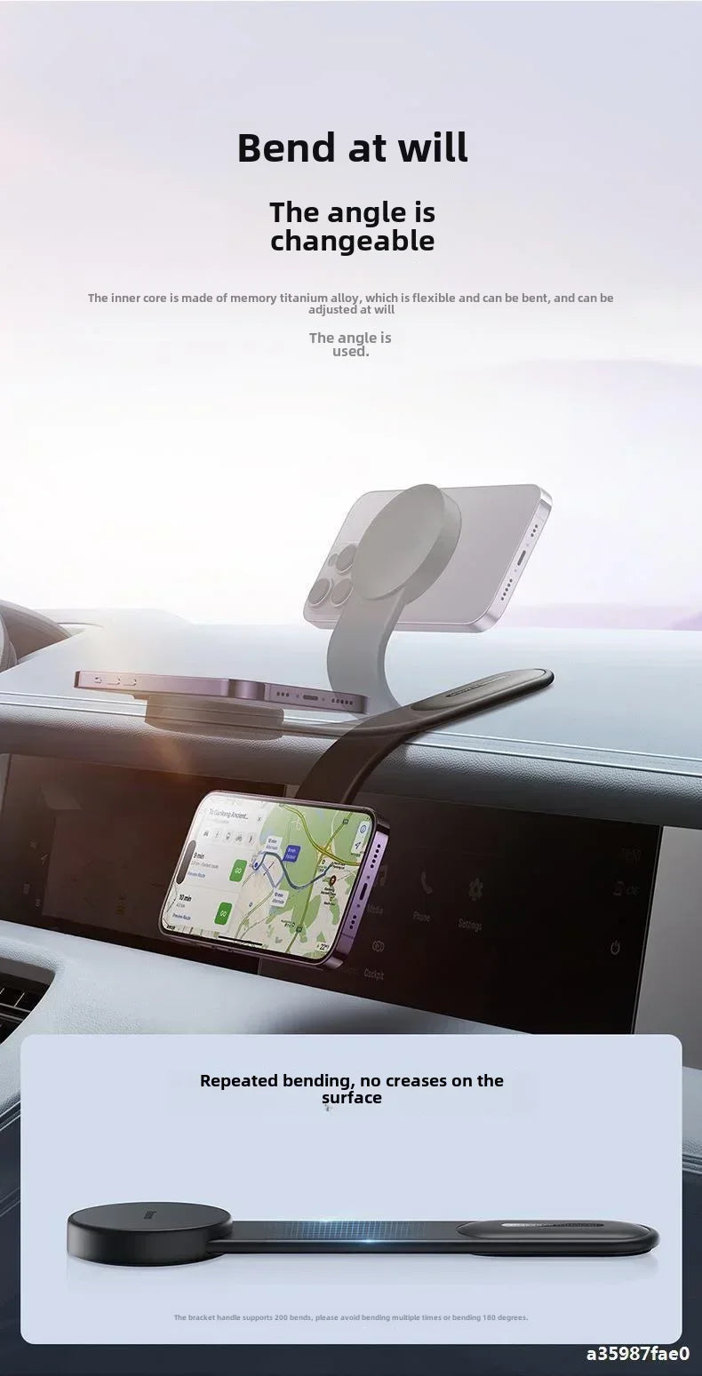 VIKEFON नयाँ चुम्बकीय चुम्बकीय कार मोबाइल फोन होल्डर फोल्डेबल कार विशेष कार सक्शन कप डिस्क चुम्बकीय नेभिगेसन सक्शन