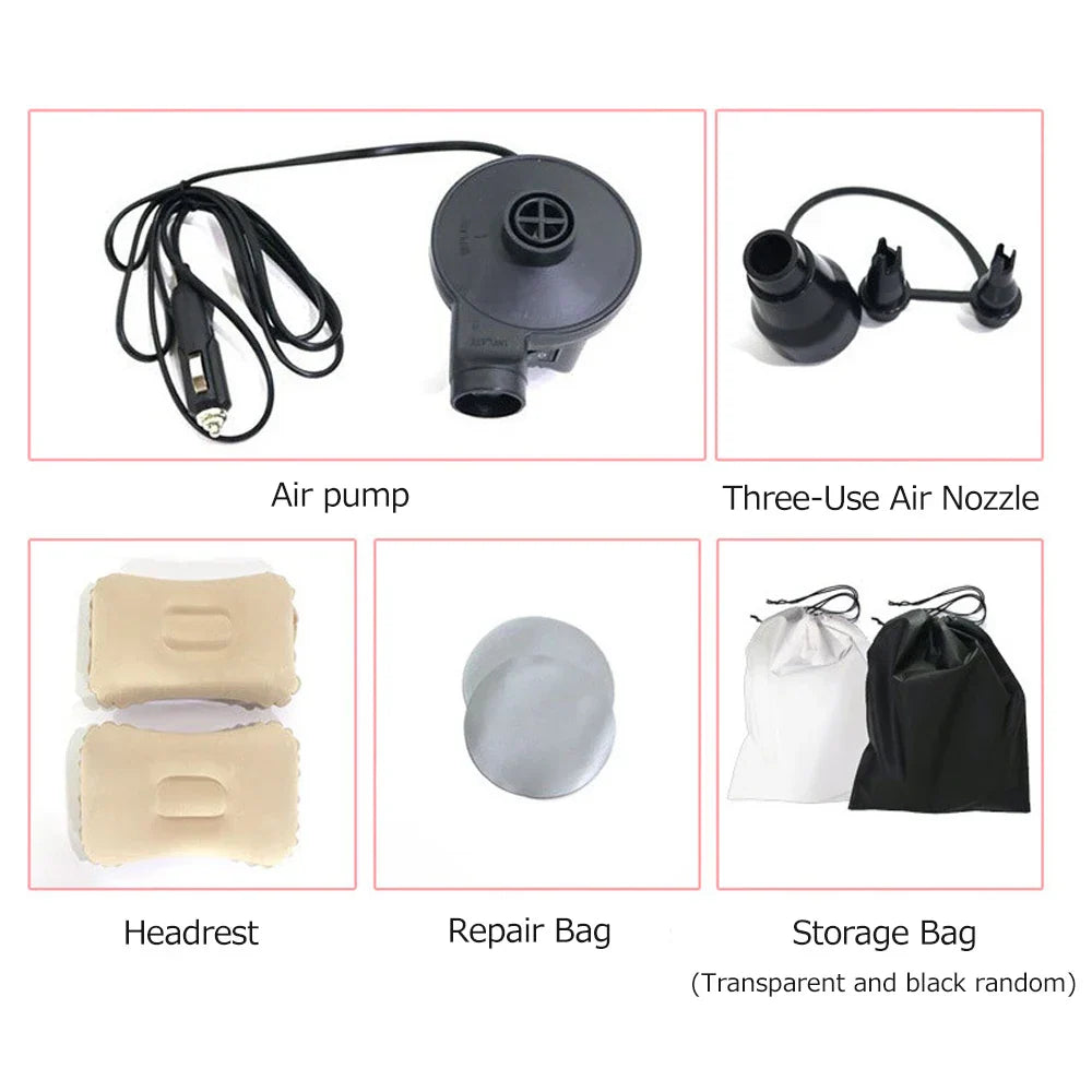 गद्दा कार इन्फ्लेटेबल ट्राभल बेड होम आउटडोर क्याम्पिङ म्याट रियर फ्लकिङ प्लस एयर गद्दा SUV को लागि