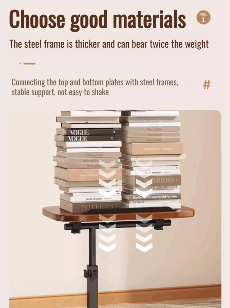 छात्रावास बेडसाइड टेबल घरायसी फोल्डेबल मोबाइल लिफ्ट कम्प्युटर डेस्क पोर्टेबल बैठक कोठा साइड टेबल शयनकक्ष आलस्य ल्यापटप डेस्क