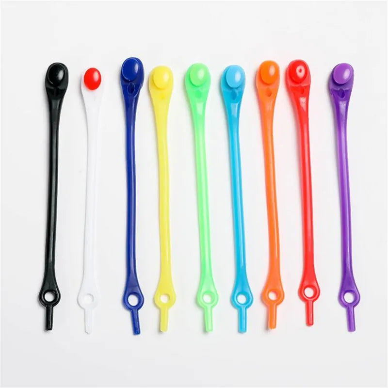 १२ पीसी सिलिकन जुत्ताको लेस गोलो इलास्टिक जुत्ताको लेस सेफ्टी नो टाई जुत्ताको लेस पुरुष महिला बालबालिकाका लागि सबै स्नीकर फिट स्ट्र्याप जुत्ताको लेस