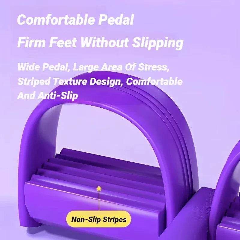 ६-ट्यूब योग व्यायाम ब्यान्ड पेडल पुलर ब्यान्ड इलास्टिक पुल रोप फ्लेक्सिपुल वेयरस्ट्यान्डस्ट्रेनर प्रतिरोध ब्यान्ड पेट वाइस H4R6 को लागि