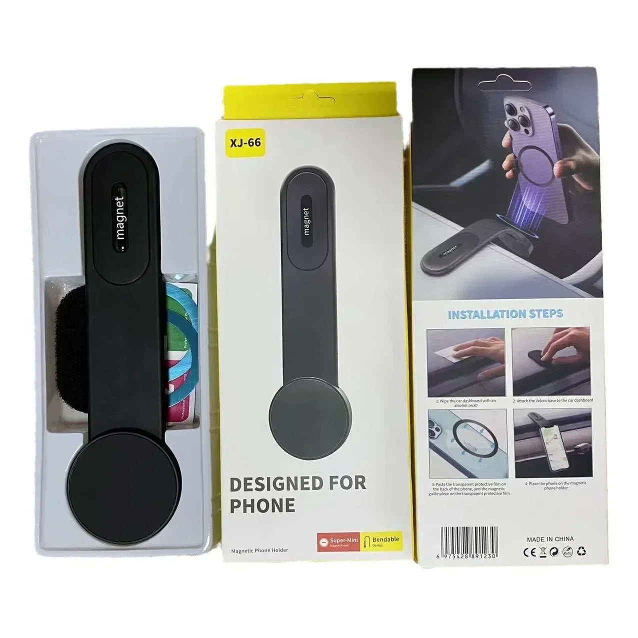 VIKEFON नयाँ चुम्बकीय चुम्बकीय कार मोबाइल फोन होल्डर फोल्डेबल कार विशेष कार सक्शन कप डिस्क चुम्बकीय नेभिगेसन सक्शन