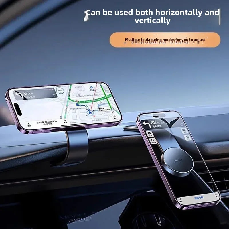 VIKEFON नयाँ चुम्बकीय चुम्बकीय कार मोबाइल फोन होल्डर फोल्डेबल कार विशेष कार सक्शन कप डिस्क चुम्बकीय नेभिगेसन सक्शन