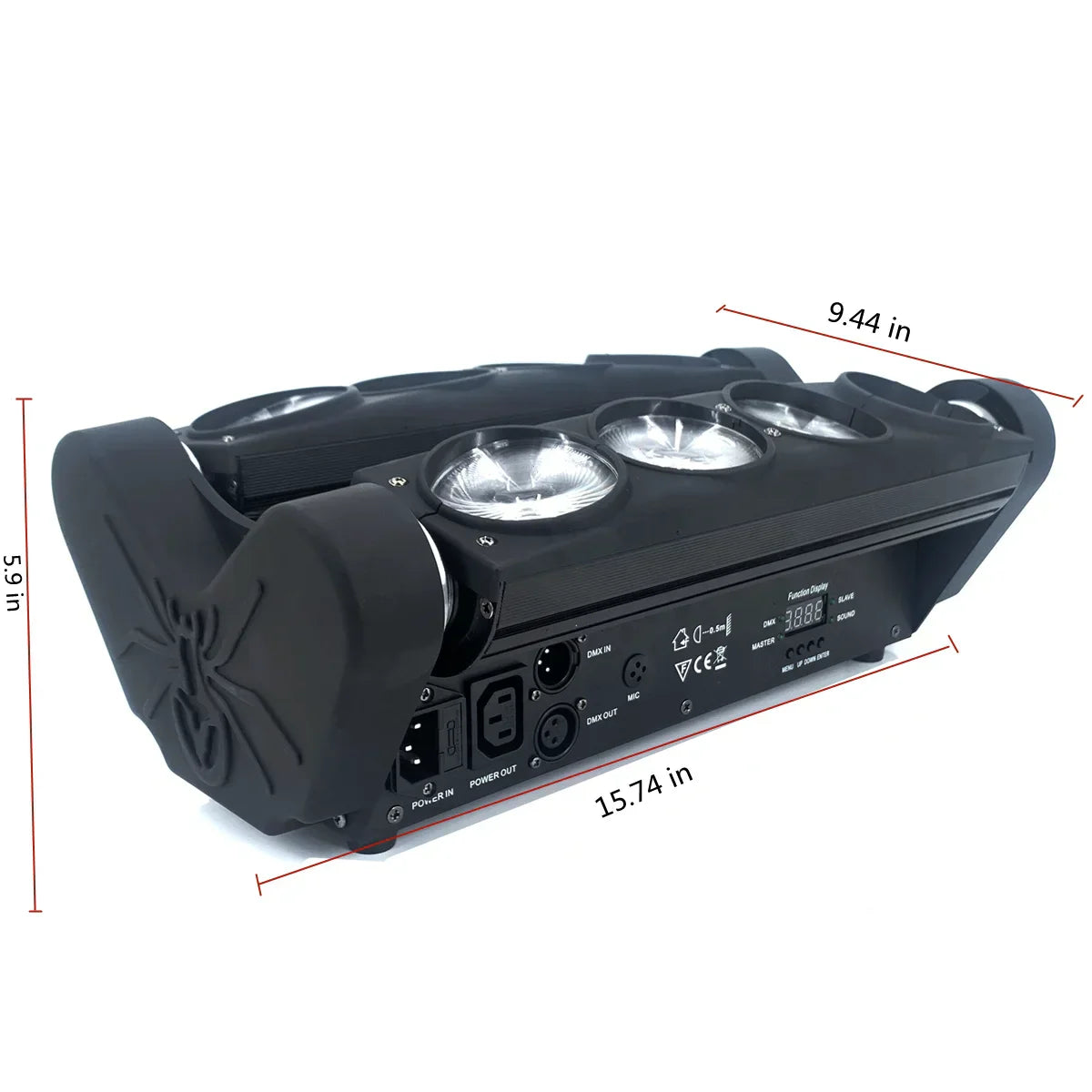 एलईडी ८x१५W ४in१ स्पाइडर लाइट RGBW पार्टी डीजे बीम वाश मुभिङ हेड DMX कन्ट्रोल स्टेज इफेक्ट