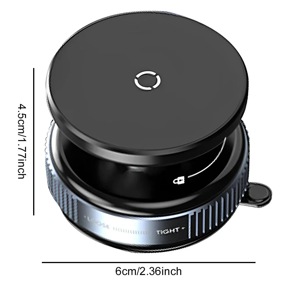 आईफोन १५ १४ १३ हुवावेको लागि कारमा कार म्याग्नेटिक भ्याकुम फोन होल्डर ३६०° स्विभल वायरलेस चार्जिङ ब्र्याकेट ड्यासबोर्ड सपोर्ट GPS