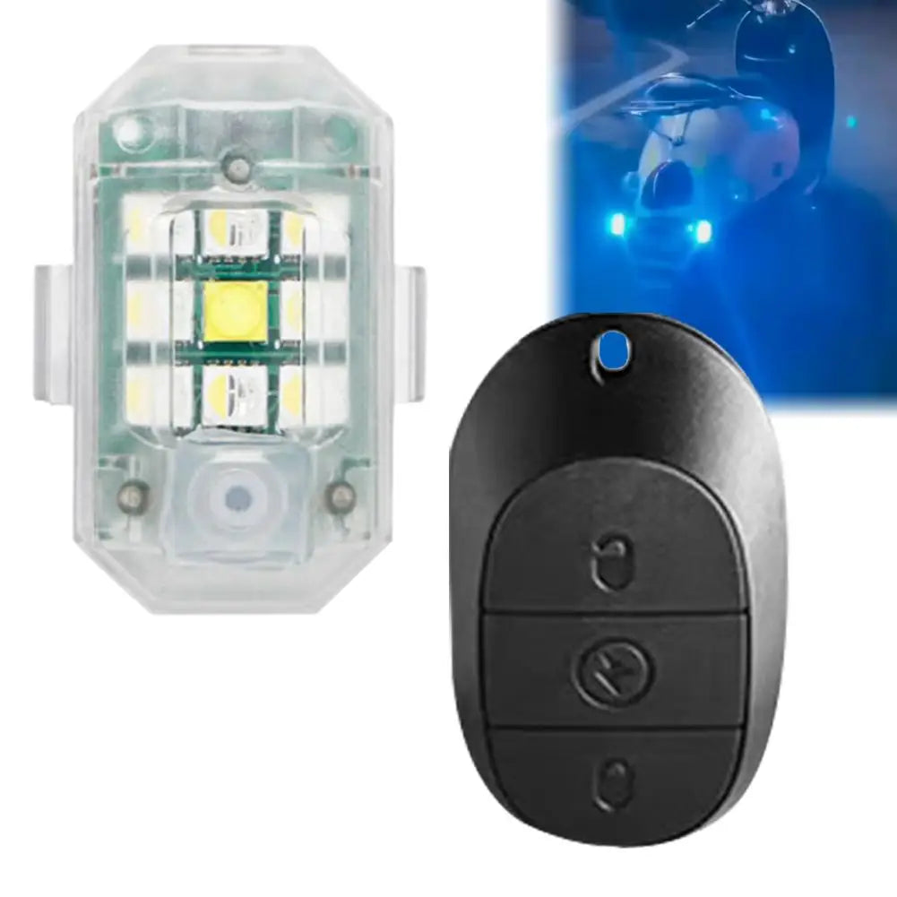 कार साइकल ड्रोनको लागि मोटरसाइकल वायरलेस एलईडी स्ट्रोब लाइट रिमोट कन्ट्रोल एयरक्राफ्ट लाइट नेभिगेसन चेतावनी लाइट सूचक