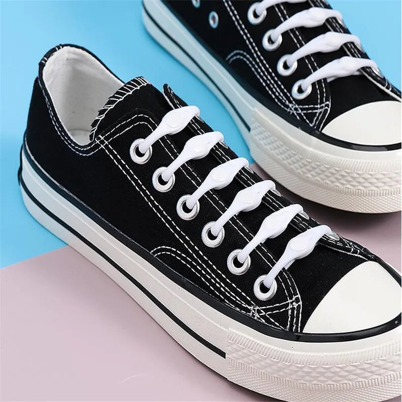 १२ पीसी सिलिकन जुत्ताको लेस गोलो इलास्टिक जुत्ताको लेस सेफ्टी नो टाई जुत्ताको लेस पुरुष महिला बालबालिकाका लागि सबै स्नीकर फिट स्ट्र्याप जुत्ताको लेस