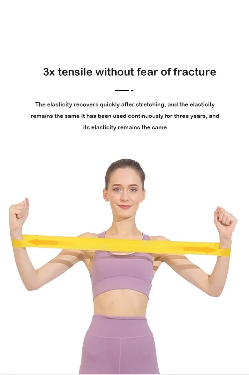 ५ पीसी योग टेन्सन बेल्ट फिटनेस इलास्टिक बेल्ट प्रतिरोध बेल्ट स्क्वाट बट एड्स टेन्सन रिंग स्ट्रेचिंग व्यायाम बेल्ट