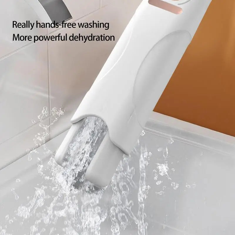 घरायसी बाल्टिन र सामानहरू प्रयोग गर्न मिल्ने भिजेको र सुख्खा भएको सानो निचोड मोप टेलिस्कोपिक पोर्टेबल सानो निचोड मोप