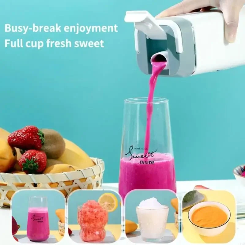 सुविधाजनक मिक्सरहरू सानो जुसिङ कप ट्राभल जुस मेकर रिचार्जेबल जुसिङ उपकरण किचन जिम ट्राभलको लागि जुसिङ कप X7XA